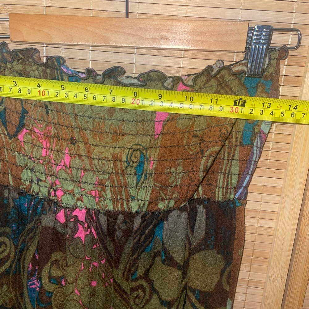 Y2K Charlotte Russe strapless beach dress boho hippie chic woman’s medium - Picture 5 of 5